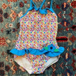 Adorable Florence Eiseman Flower Swimsuit Very Good Used Condition Size 4